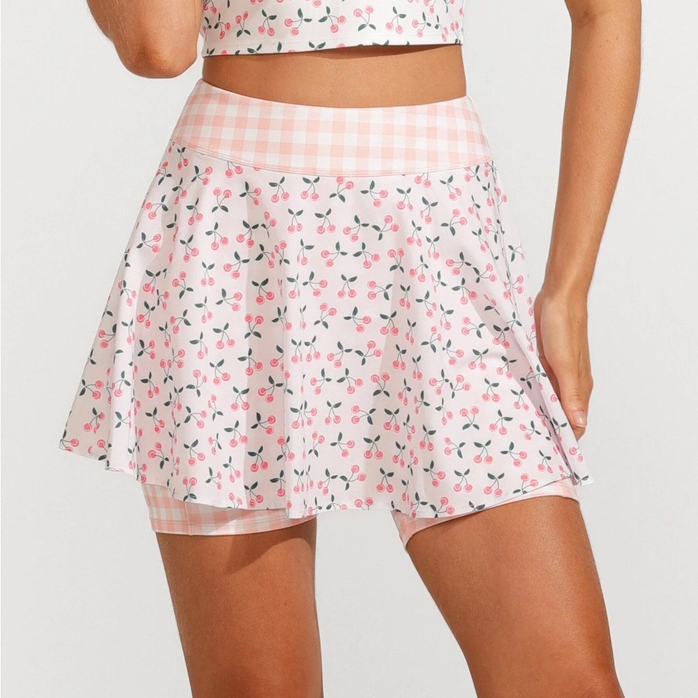 Eleven By Venus Williams Cherry Bomb Tennis Skirt Skort NWT XS New with Tag Pink